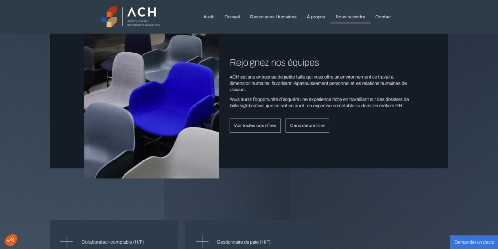 ACH Expert - Capture d'écran - Opportunités